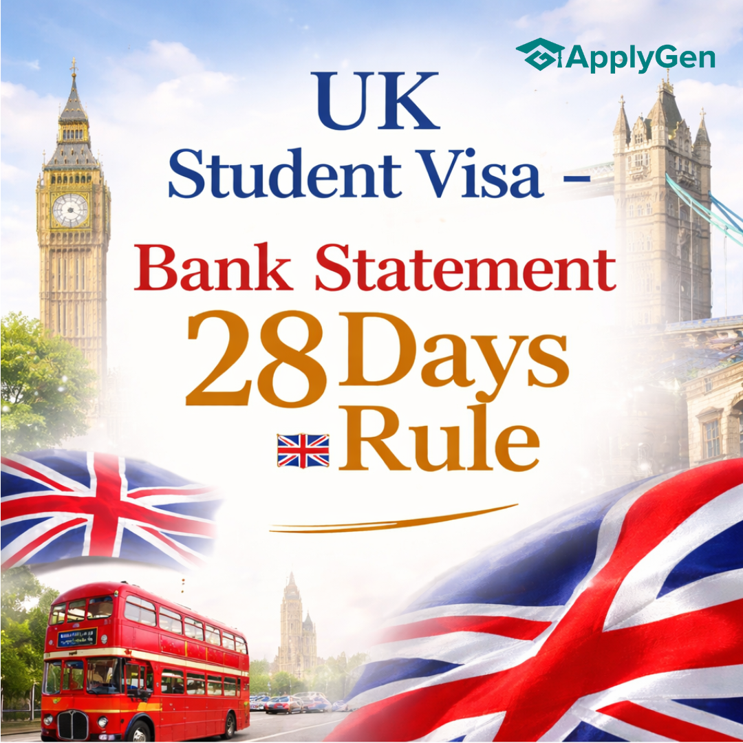 UK Student Visa Bank Statement 28 Days Rule
